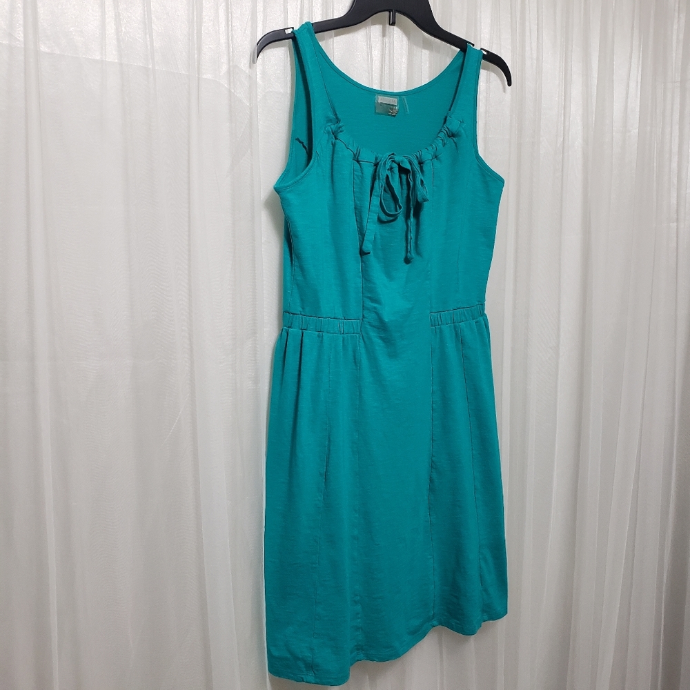 Athleta Sz M Empress Scoop Neck Dress Teal #905950 - Picture 4 of 11